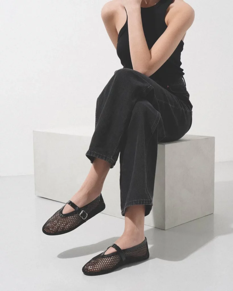 alaia ballerines resille altessa