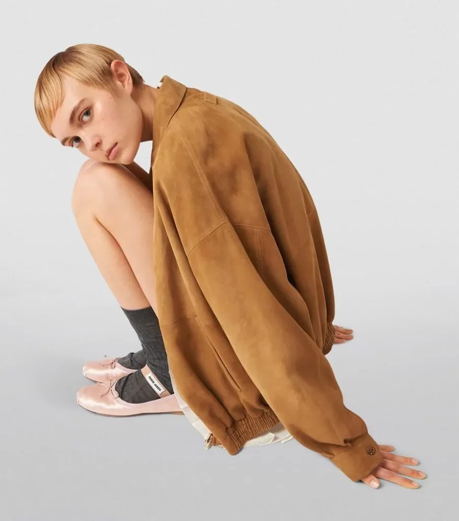 miu miu ballerines satin altessa